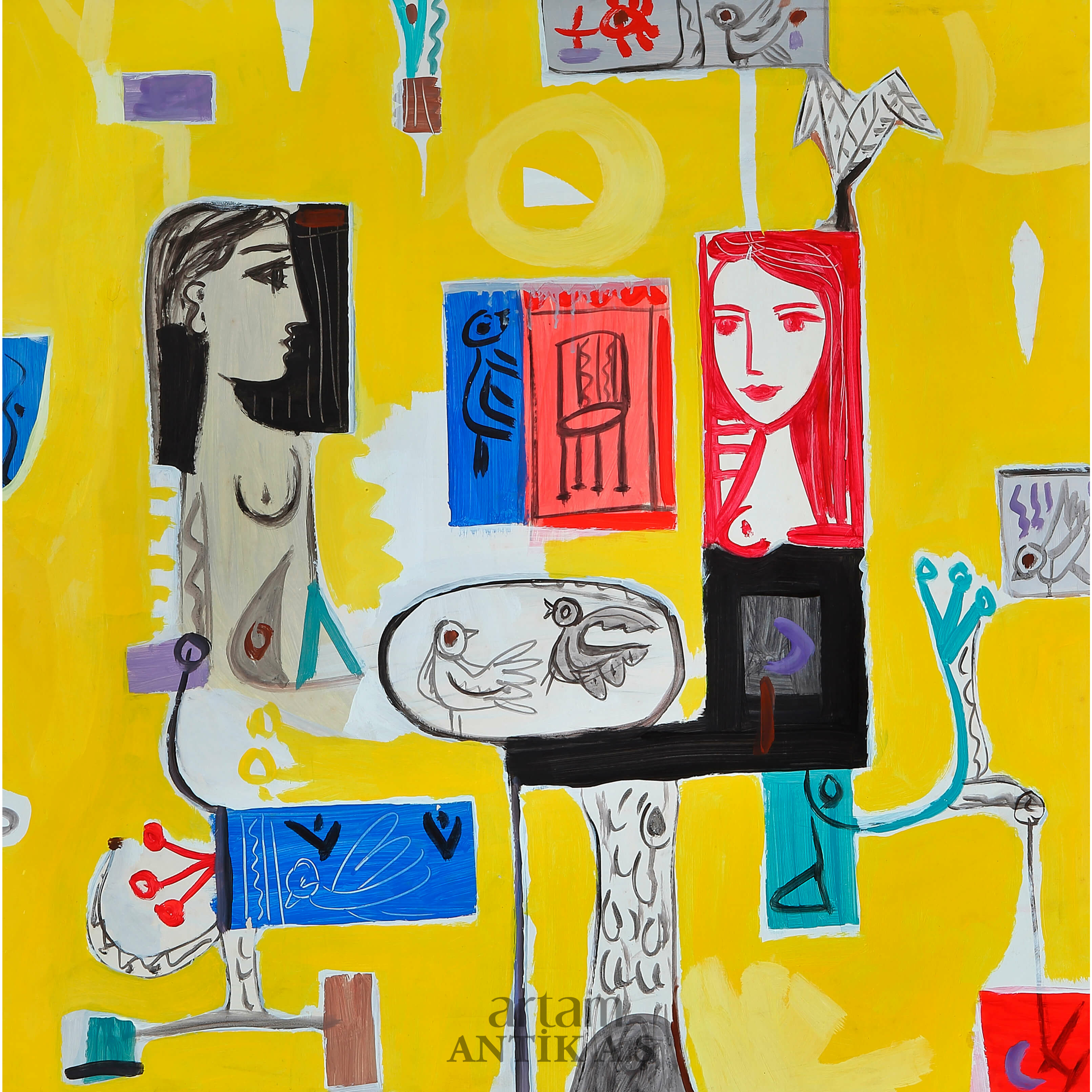 Ali Atmaca (1947) Untitled - Artam Antik A.Ş. Müzayede