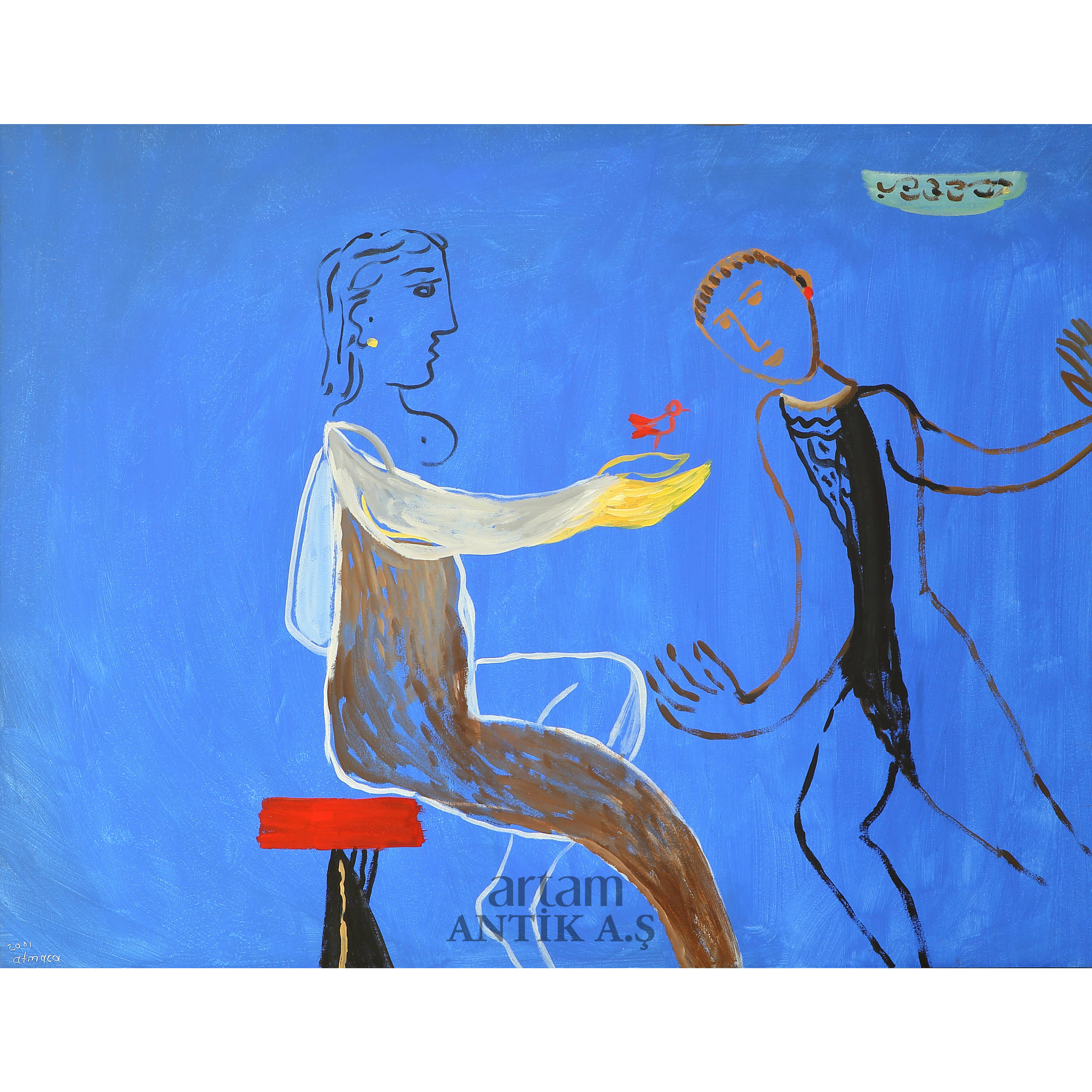 Ali Atmaca (1947) Untitled - Artam Antik A.Ş. Müzayede