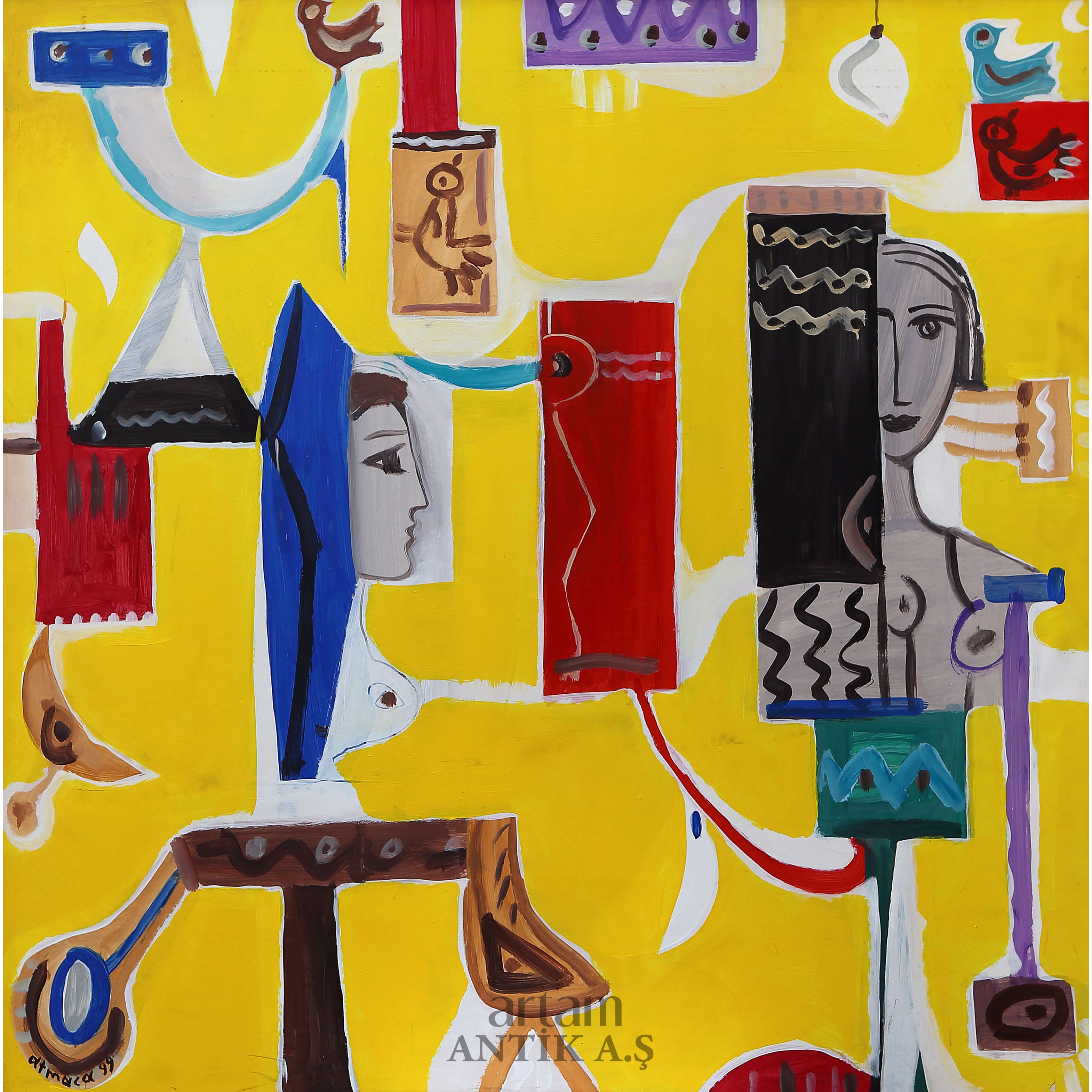 Ali Atmaca (1947) Untitled - Artam Antik A.Ş. Müzayede